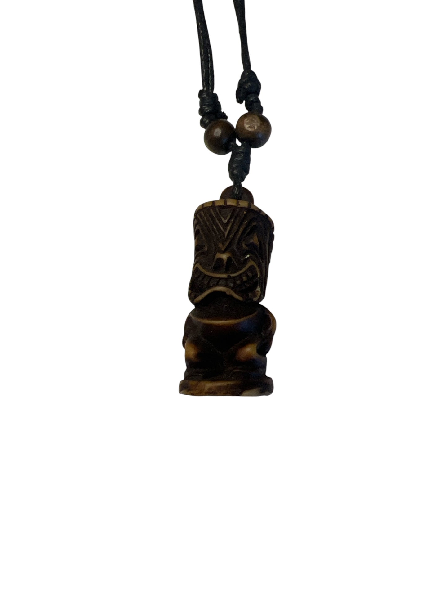 Tiki Pendent on Adjustable cord