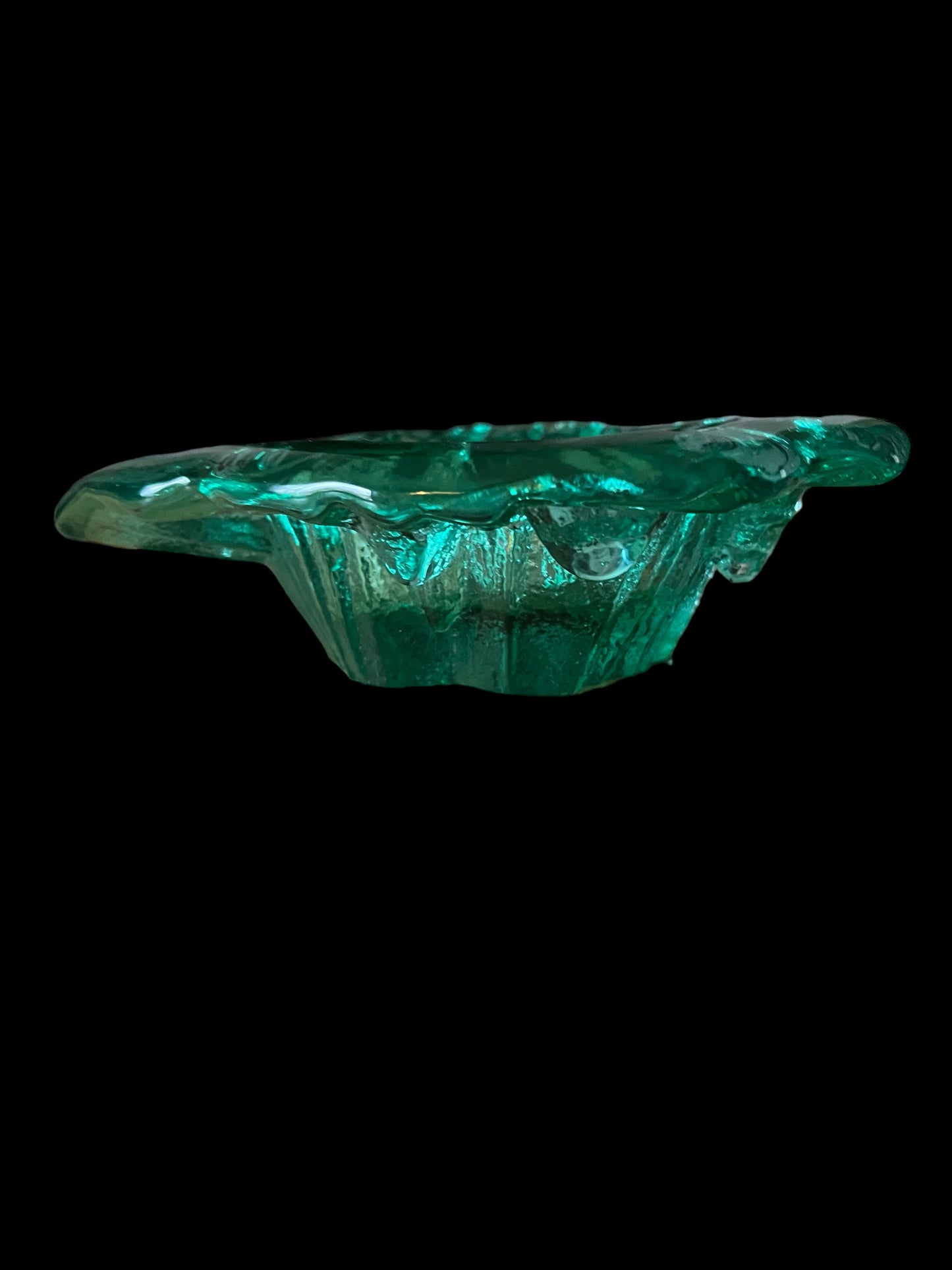 Blenko Glacial Cigar Ashtray