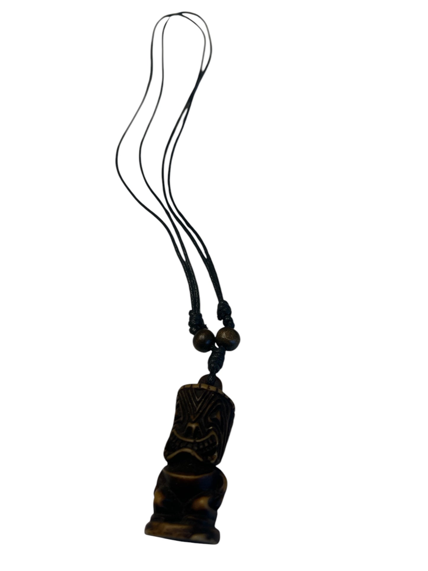 Tiki Pendent on Adjustable cord