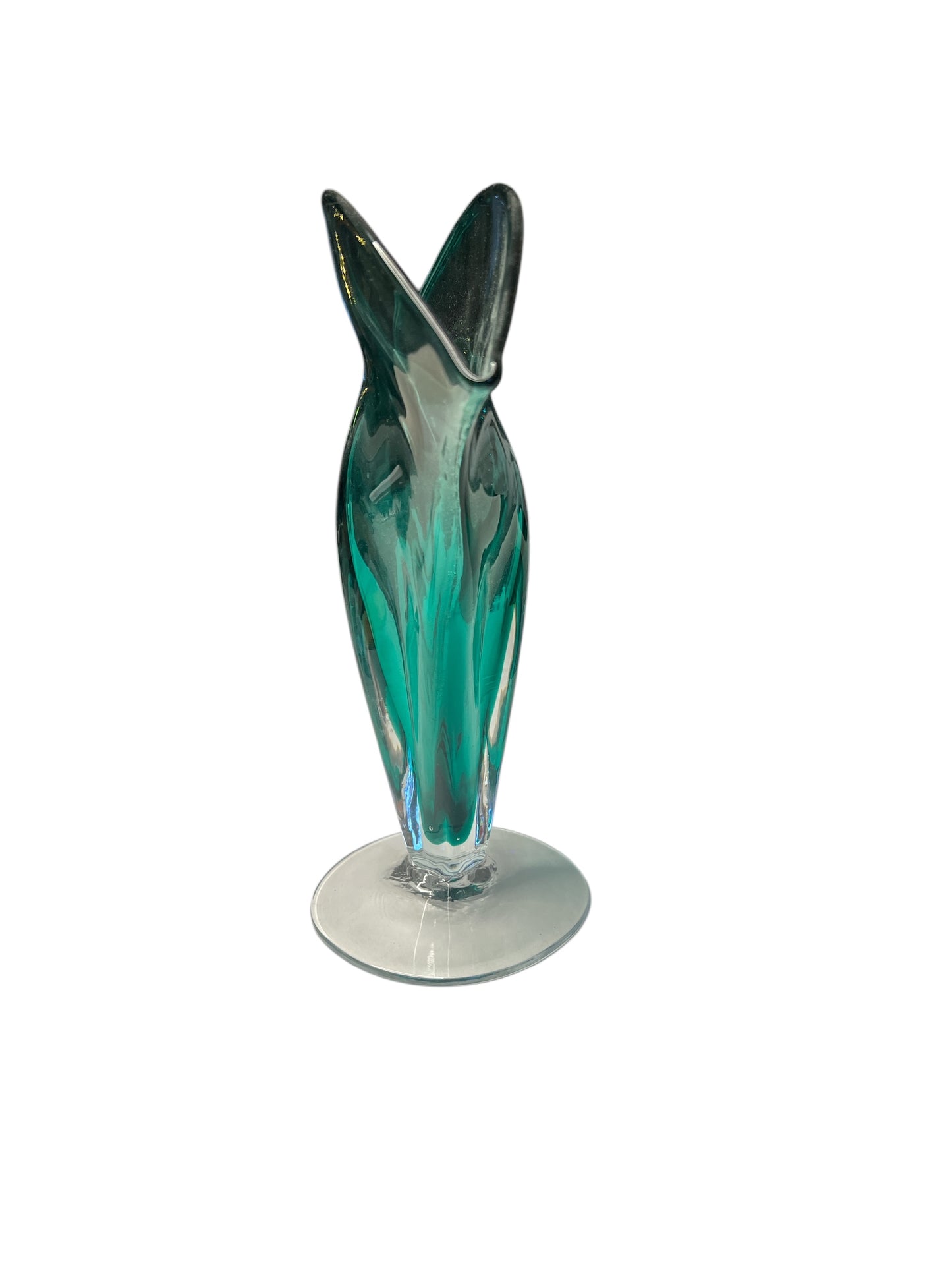 Blenko Art Glass Fan Vase