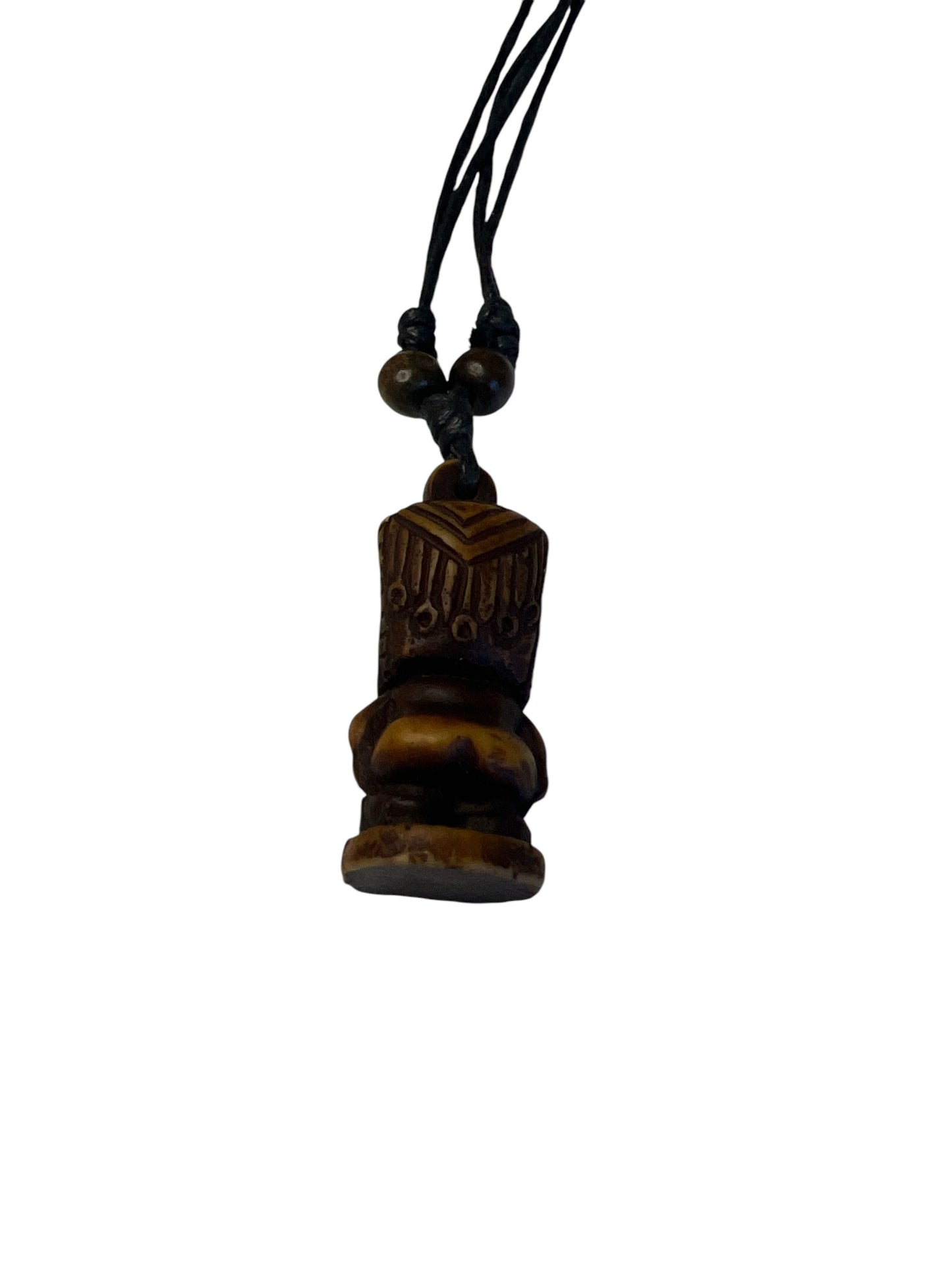 Tiki Pendent on Adjustable cord